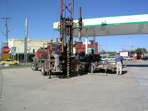 gas station underground storage tank
